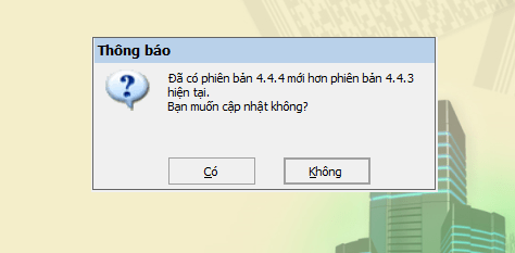 Nâng cấp phần mềm htkk